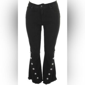 RACHEL Rachel Roy Dark Denim silver accents on legs